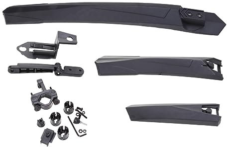 Happyyami Schlammschild Fahrradzubehör Kotflügel, Schmutzfänger Spritzschutz Kompass Armband hochwertiges Regenbrett Kotflügel mit Schnellverschluss vorher und nachher einstellen