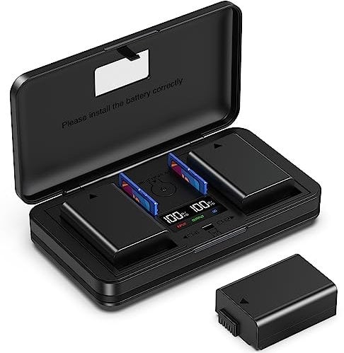 EN-EL25 (1350mA) Kamera Akku Multifunktions Ladegerät Set (inkl. zwei Akkus) kompatibel mit Nikon Z30/Z50/ZFC