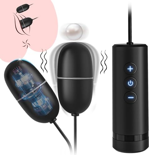 Bullet Vibrator Women Sex Toys, Mini Vibrators with 7 Vibration Modes, Double Egg Massager Female G-spot Clitoral Nipple Stimulation Couple Sex Toy, Vibrator with Remote USB Charging Adult Toys