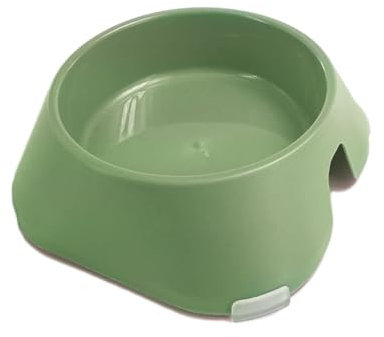 Ancol Made From Round Pet Bowl in Green Dishwasher Safe Hygienic Lightweight Durable Non-Slip Bottom Indoor Portable Dog Puppy Feeding Dish - 700ml