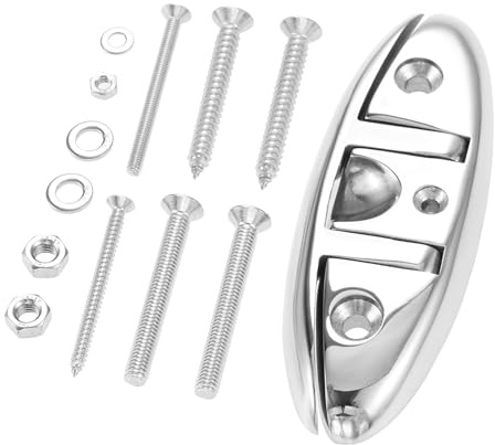 Yetaha 5 Zoll Boot Klapp Klampe, 316 Edelstahl Hochklappbare Dockklampe, Marine Faltklampe, Klappklampen Edelstahl, Bootsklampe mit Befestigungselementen für Marine, Yacht