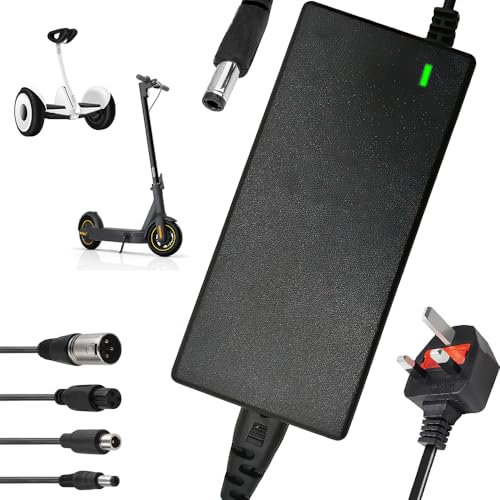 YANGUN Electric Scooter Charger - 42V 2A Smart Charger for 36V Electric Scooters, Hoverboards and Bikes