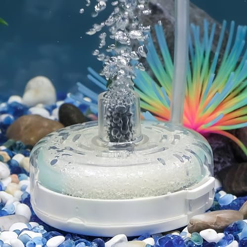 Pawfly Mini filtro de acuario silencioso Betta Fry Camarones y peces pequeños Bio filtro con espuma y bolas de filtro, filtro sumergible para peceras de 20 L-75 L (bomba de aire no incluida)
