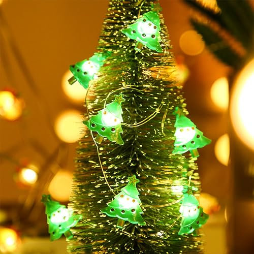 Lichterkette Weihnachten,2M 20LED Weihnachtsbaum Lichterkette,Weihnachtsbaum Deko,Lichterkette Innen Weihnachten,Lichterketten Fenster Innen,LED Lichterkette Batteriebetrieben Aussen