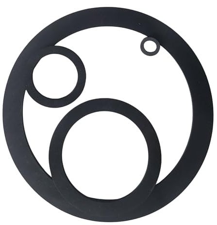 diconfa Gummidichtung Verschraubung EPDM 3mm - TRINKWASSERZULASSUNG - AUSWAHL: 1 1/4 Zoll (55 x 42 x 3mm) // 2 Stück - Flachdichtung Dichtring Rohrverbindung Schlauch Wasseranschluss etc.
