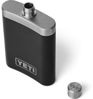 YETI Rambler Flask, Black, 7 oz (207 ml)