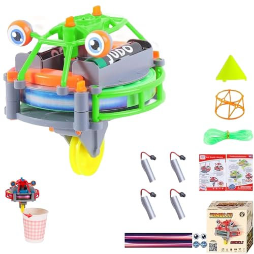 LJLDBM Novelty Tightrope Walking Tumbler Unicycle Toy, Gyroscopic Toy Unicycle Tightrope, Gyroscopic Toy Unicycle Tightrope, Two Modes Gyro/Balance Suitable for Adults and Kids(Green)