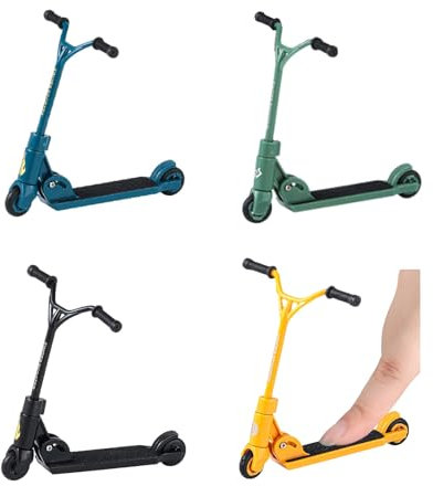 Mrltau 4 Pcs Finger Scooter, Finger Skateboard, Mini Skateboard für Die Finger, Mini Geschenke für Junge, Professionelles Finger Spielzeug - für Kinder Partytütenfüller, Mini Fingerskateboards Set