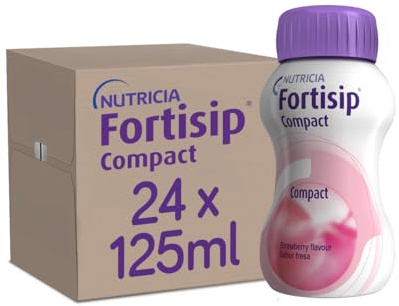 Fortisip Compact Strawberry, 125ml Bottle, Pack of 24