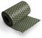 MAKA Striscia in Polyrattan Frangivista 100%, 255 cm x h 19 cm, Rotolo Rete Ombreggiante finto Rattan, Telo Ombreggiante Esterno Resistente per Balcone, Terrazzo, Recinzione, PE (Verde)