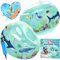 ZQEJEFD Manguitos Bebe 1-4 Años, Manguitos Piscina niño, Manguitos para Niños, Manguitos Bebe con 3 Airbags Independientes, Peso Recomendado 6-18 Kg, Anillos de Flotador de Brazo para Niños