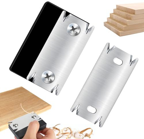 Recortadora de Bordes para Carpintería con 1 Repuesto de Hoja, Antideslizante Cepilladora Manual para Rebabas, Canteadora de chapa, Portátil Cortador Manual Bandas de Bordes para Madera PVC ABS