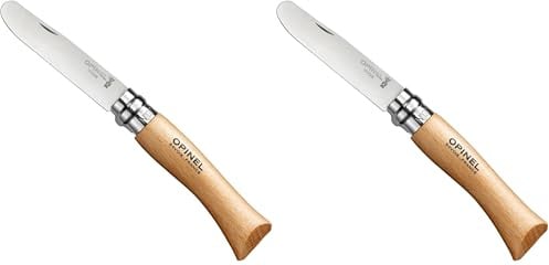 OPINEL 016967 Messerzähler, Edelstahl, braun, M, 17,5 cm (Packung mit 2)