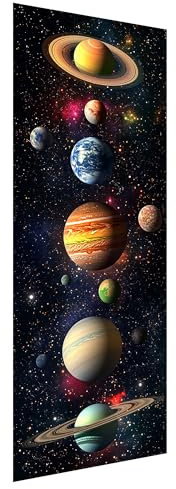 Zariocy 5D Groß Diamond Painting Kits Planeten Universum, DIY Malen mit Diamantkunst Schauplatz Round Full Drill Crystal Diamond Stickerei Gemälde Kunsthandwerk für Home Office Wall Decor 30x80 cm