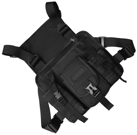 Tacticals Brust-Rigs, Sporttasche, für Damen und Herren, Geschirr, große Kapazität, Holster, Weste für den Außenbereich, Brust-Rig-Holster, Weste, Rig für Männer und Frauen, Laufen, Training, Wandern