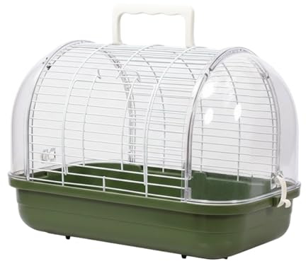 Vogelkäfig – Transparenter Transportkäfig, Panorama-Vogelhaus, Tragbare Voliere, Aus Transparentem Acryl Mit Sicherem Belüftungssystem | Transparent Für Vögel, Im Innenbereich Verwendbar Klare