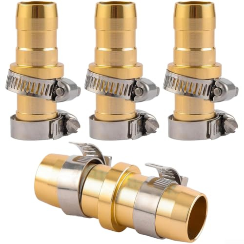 Kit de réparation de tuyau d'arrosage robuste en aluminium avec colliers de serrage en acier inoxydable pour raccord de tuyau d'eau de 3/4/8