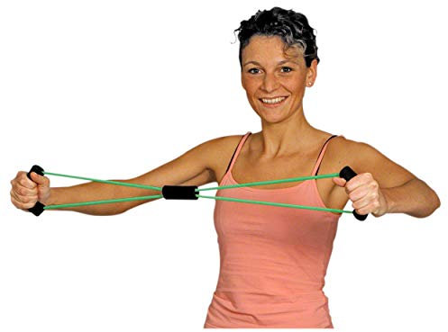 Sport-Tec Fitness Toner Expander Fitness Tube Gymnastikband Body Toner, Mittel, Grün