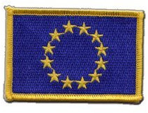 Aufnäher Patch Flagge Europäische Union EU - 8 x 6 cm