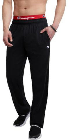 Champion Herrenhose, leichte Loungehose mit offenem Saum für Herren, Jersey-Hose (Normal- oder Übergroßen), Groß