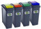 25L set of 4 recycling bins – red/green/blue/yellow by wham