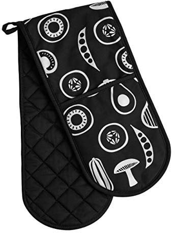Premier Housewares 5100127 Besa Double Oven Glove - Black