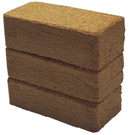 TropicShop - 12x 9L Humuserde für das Hochbeet - Kokosfaser zum Aufquellen - Humusziegel geeignet als Einstreu für Schildkröten - Kokos Ziegel Einzel zu entnehmen und Portionieren