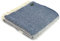 Tweedmill Illusion GRAU mit Panel Slate Blau Wolle Decke Überwurf