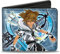 Buckle-Down Herren Kingdom Hearts Ii Final Form Sora Pose/Logo/Keyblades Blues Reisezubehör-Bi-Fold-Brieftasche, Mehrfarbig, Standard größe