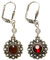 Alpenflüstern Trachten-Ohrhänger Ornament rund - Damen-Trachtenschmuck, Trachten-Ohrringe (rot) DOR043
