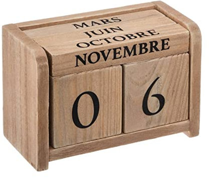 Atmosphera - Kalender Kolonial - beige - 7-5x11 cm - Beige