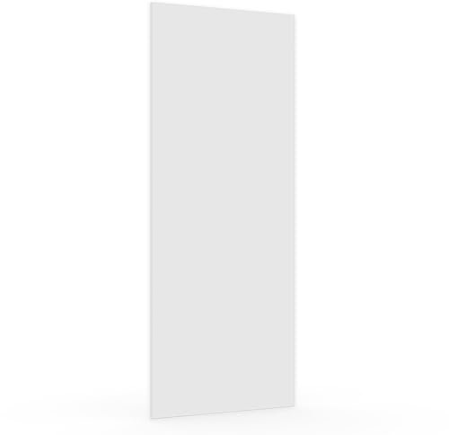 X57 Kühlschrankfront Möbelfront 19mm Frontplatte Unterbau- Einbaukühlschrank nach Maß (Lichtgrau, Wunschmaß)