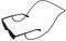 KNOK Unisex Brillenband, Schwarz, 68 EU