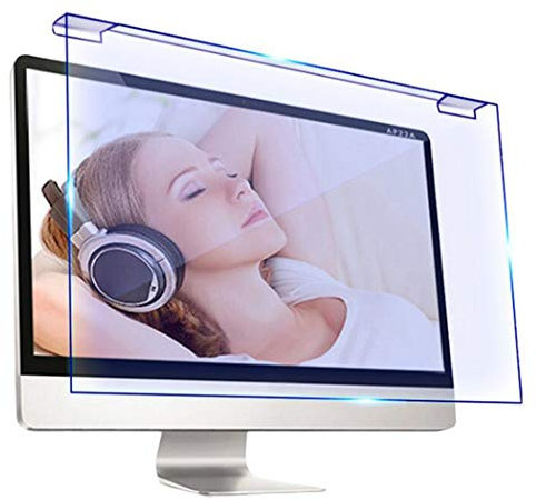 Anti Blue Light Screen Protector Film for Computer Screen Anti Glare Filter Film Eye Protection TV Screen Protector for LCD, LED, OLED & QLED HDTV,22/510mm*333mm