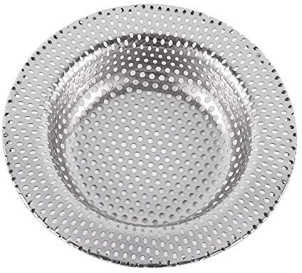 Abflusssieb, 1 Stuck Edelstahl Spülbeckensieb, φ11cm, Dusche Waschbecken Sieb für Spülbecken und Haarfänger, schnell ablaufend