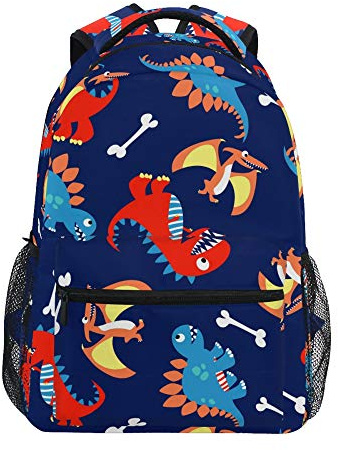 Children's Backpack, Schoolbag Cartoon Cute Dinosaur Large Capacity Students Bookbag Rucksack Knapsack for Boys Girls Adults Teen
