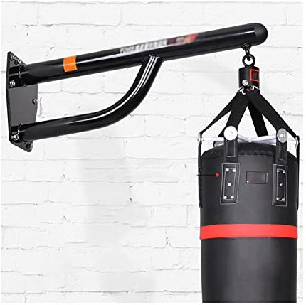 Schwere Boxsack-Wandhalterung, Boxsandsäcke Kühn Tragende Halterungen, Sandsackhalter An Der Fitnesswand Hängendes Innenregal Zum Schule, Fitnessstudio (Farbe : Black-C)