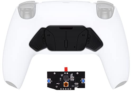 eXtremeRate Palettes pour ps5 Manette Rise& RISE4 Remap Kit Boutons Arrière K1 K2 K3 K4 avec PCB Carte Remplacement,Câbles et Manette Non Inclus-Noir,Pas Un Remap Kit Complet
