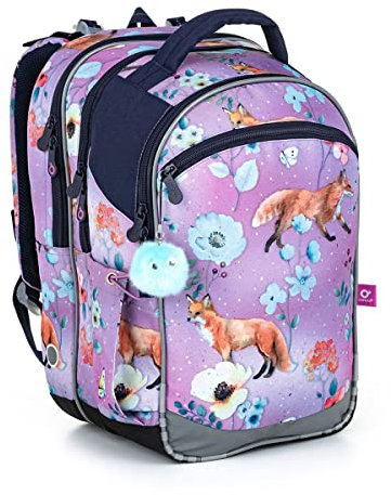 TOPGAL Schulrucksack für Mädchen ab - 1. Klasse - COCO 22006 (Füchse)