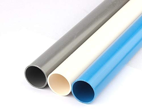 1pc 50 cm (19 lungo) 1 (diametro esterno 32mm * 2mm) tubo in PVC blu bianco grigio Giardino giardino irrigazione acqua potabile for l'uso dell'acqua Per la costruzione PVC. Ferraglia per mobili Tank