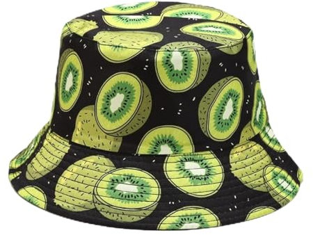 MAITONGG Fischerhut Herren Obst Druck Doppelseitiger Eimer Hut Mädchen Sommer Mode Hip Hop Faltbarer Sonnenhut Männer Damen Fischerhut Jungen 2022 Strand Im Freien