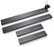 Satin noir Baguettes de seuil en acier inoxydable pour Peugeot 406 1995-2004 4 -porte. Confort de conduite accru grâce aux plaques de seuil résistantes aux acides - Protection contre les rayures