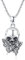 OHAYOO Totenkopf Halskette Damen 925 Sterling Silber Totenkopf Anhänger Mit Schmetterling Totenkopf Kette Damen Totenkopf Schmuck Gothic Geschenke Für Damen Herren