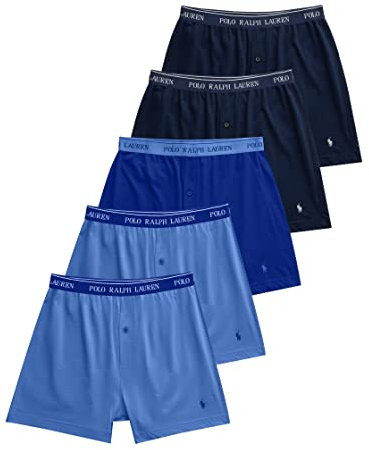 Polo Ralph Lauren Herren-Boxershorts, 5er-Pack, 2 Cruise Navy/Rugby Royal/2 Aerial Blue, XX-Large