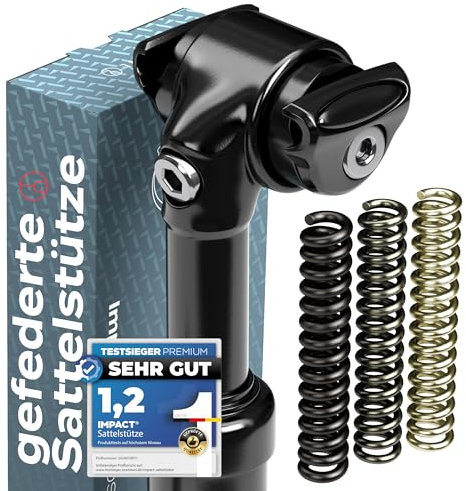 IMPACT® Tige de Selle à Ressort SoftPost [3 Ressorts] - Éléments de Suspension pour Soulager la Colonne - Diamètre 27,2 | 30,9 | 31,6 mm