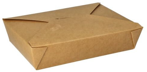 PAPSTAR 50 Lunchboxen, Pappe Pure 1500 ml 4,8 cm x 14 cm x 19,7 cm braun