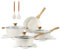 SENSARTE Set di padelle da 13 pezzi, antiaderente in ceramica, Adatto all’Induzione, Padella 24cm, Casseruole 20/24cm, Wok 28cm