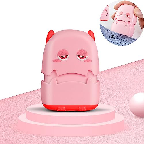 Stempel Kinder Personalisierter Kiddo Stempel Namensstempel Textil Space kleine geschenke für Kindergarten Benutzerdefinierter Namensstempel(grün) (Rosa)