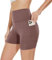 Gayhay Radlerhose Damen Kurze Shorts Sporthose Leggings Blickdicht High Waist Shorts Hotpants Sommerhose für Yoga Rosa,XXL