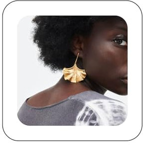 Yienate Ginkgo Blatt Ohrringe Gold Boho Ginkgo Blatt Blume Ohrringe Palmenblatt Baumeln Ohrringe Angabe Geometrisch Sektoriert Monstera Blatt Haken Ohrringe Schmuck Für Frauen Und Mädchen